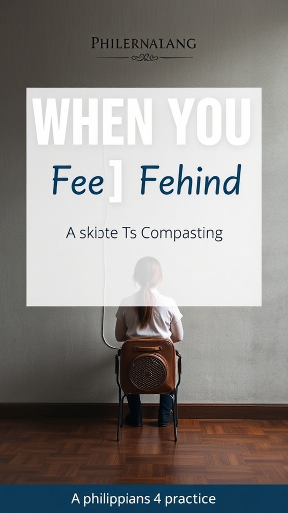 When You Feel Behind: Trading Anxiety for Peace (A Philippians 4 Practice)