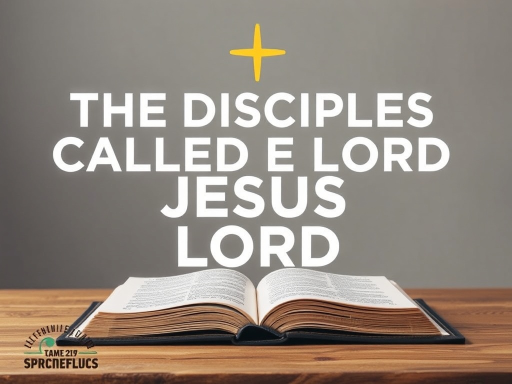 The Disciples Called Jesus Lord: A Transformative Recognition