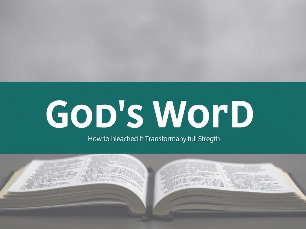 God’s Word Is Powerful: Unleashing Its Transformative Strength