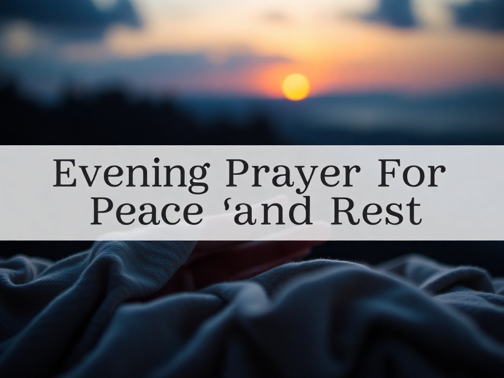 Evening Prayer for Peace and Rest: Find Serenity Tonight