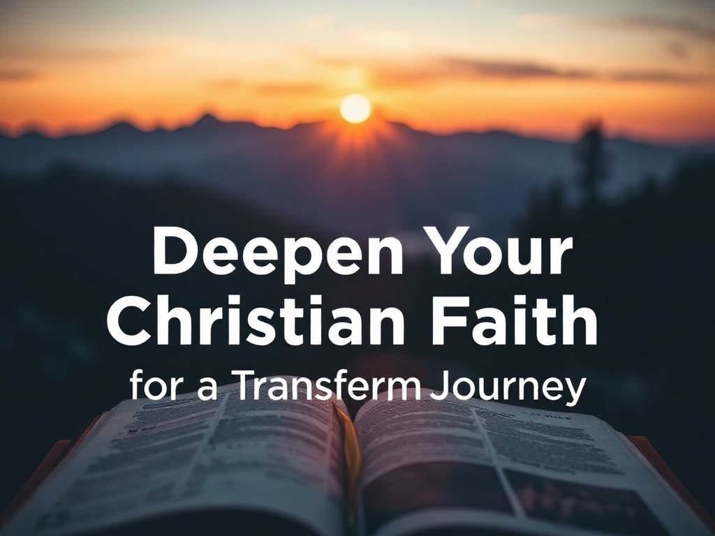 Steps to Deepen Your Christian Faith for a Transformative Journey