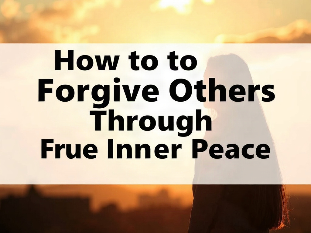 How to Forgive Others Through Christ for True Inner Peace